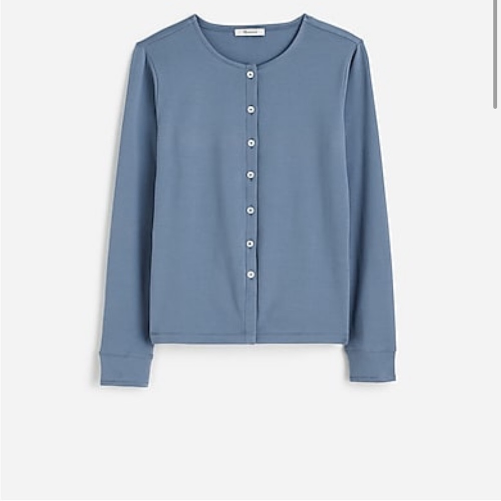 Madewell Ribbed Button-Front Cardigan